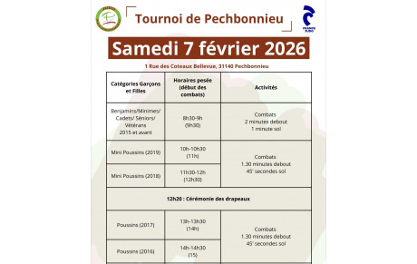 TOURNOI DE PECHBONNIEU SAMEDI 7 FEVRIER